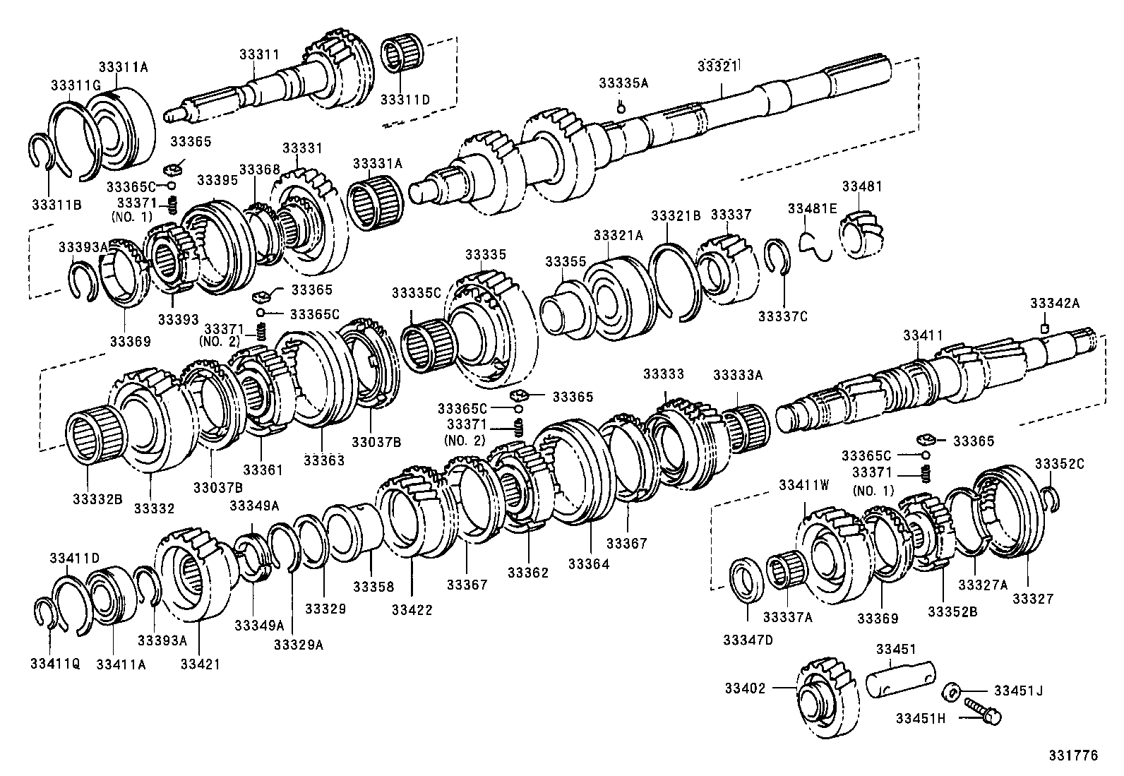 33337-53010 GEAR SUB-ASSY, 6TH product image