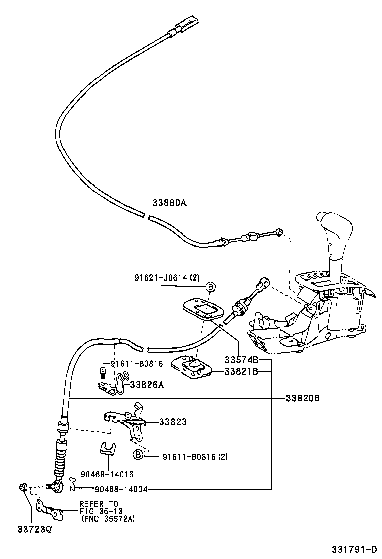 33560-33080 UNIT ASSY, SHIFT LOCK CONTROL product image
