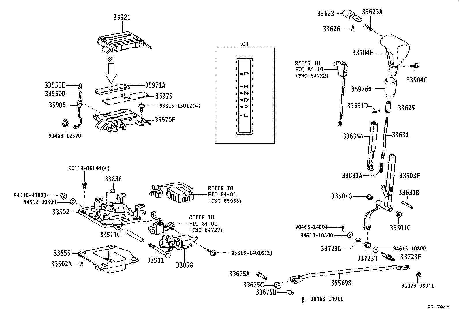 33503-22310 LEVER SUB-ASSY, SHIFT(FOR FLOOR SHIFT) product image