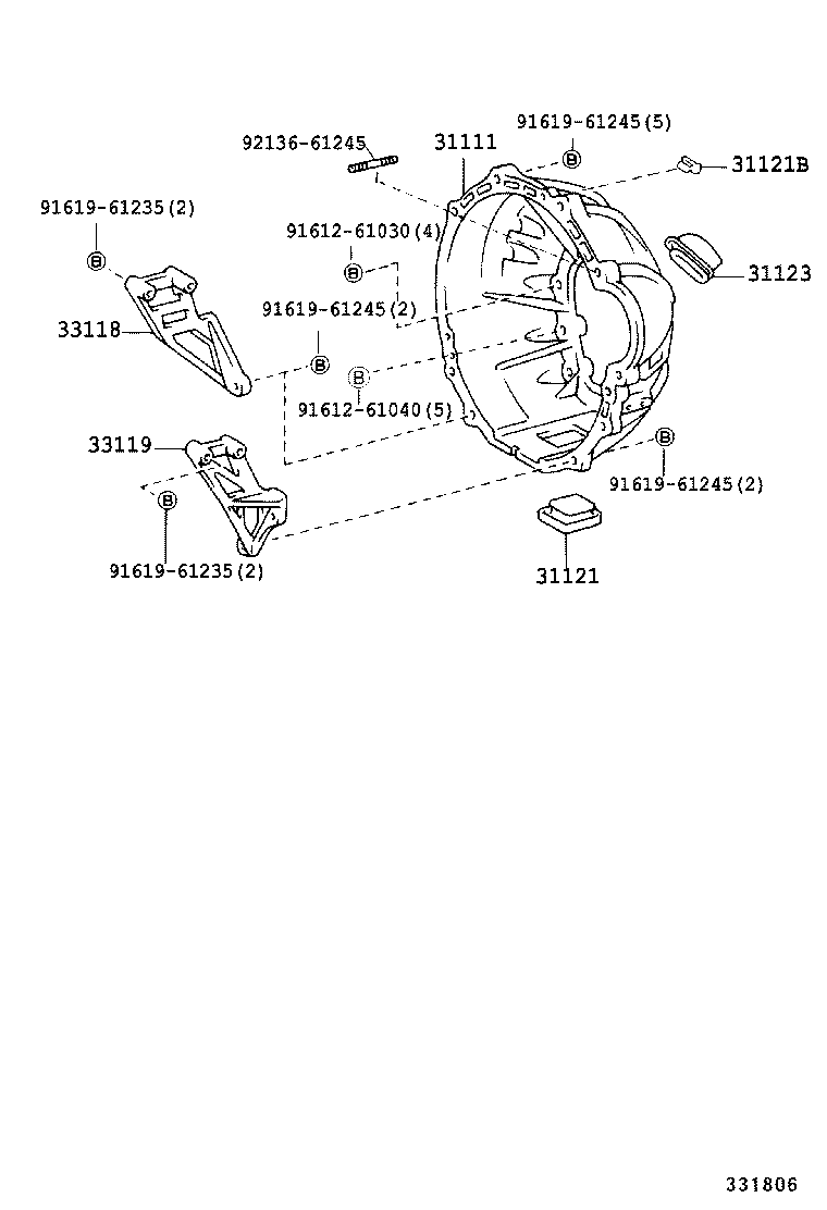31111-36340 HOUSING, CLUTCH product image