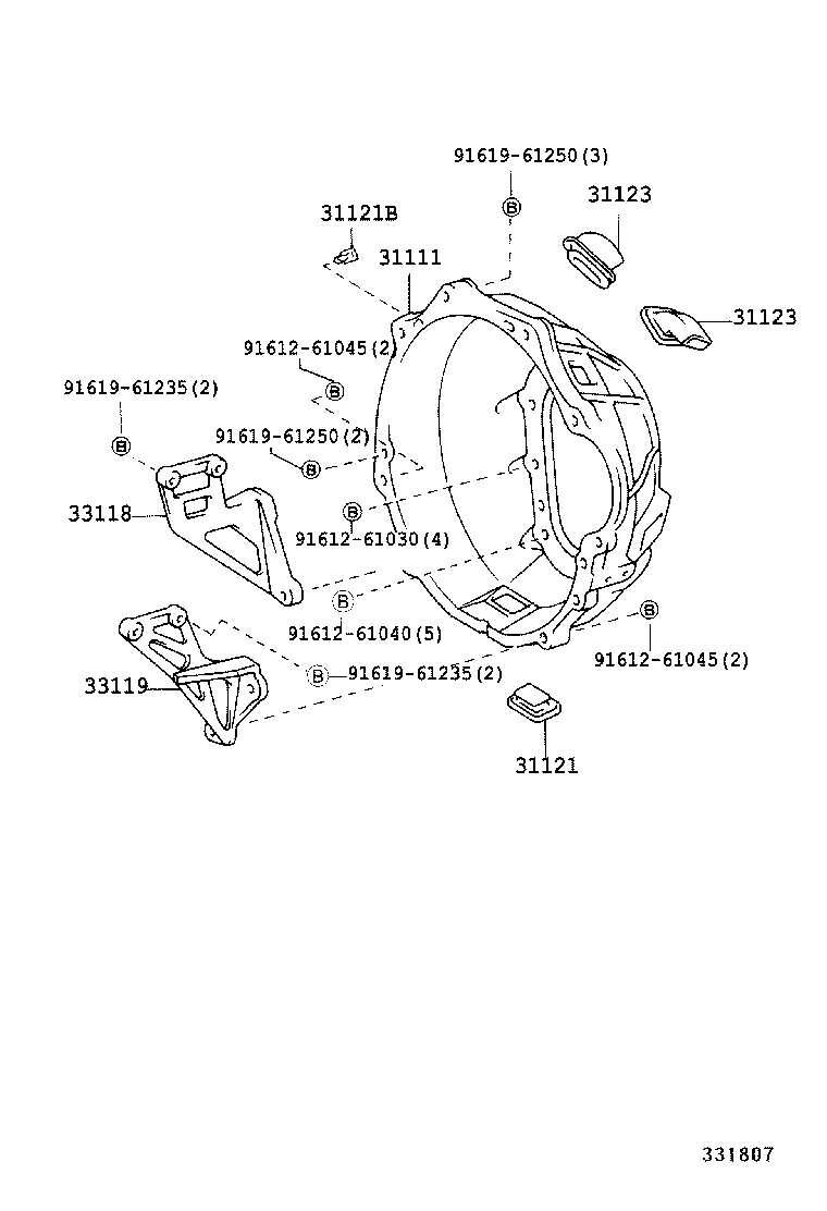 31111-36340 HOUSING, CLUTCH product image
