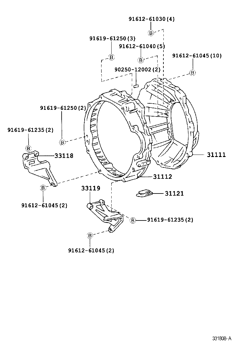 31111-36340 HOUSING, CLUTCH product image