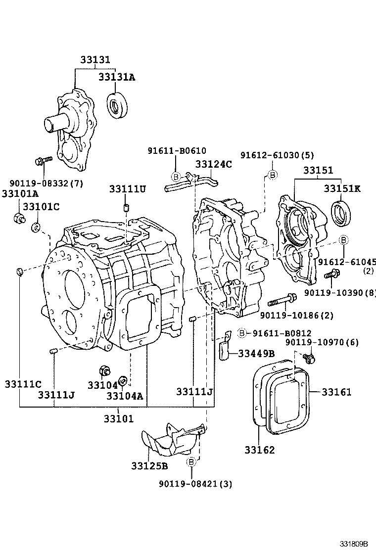 31111-36340 HOUSING, CLUTCH product image