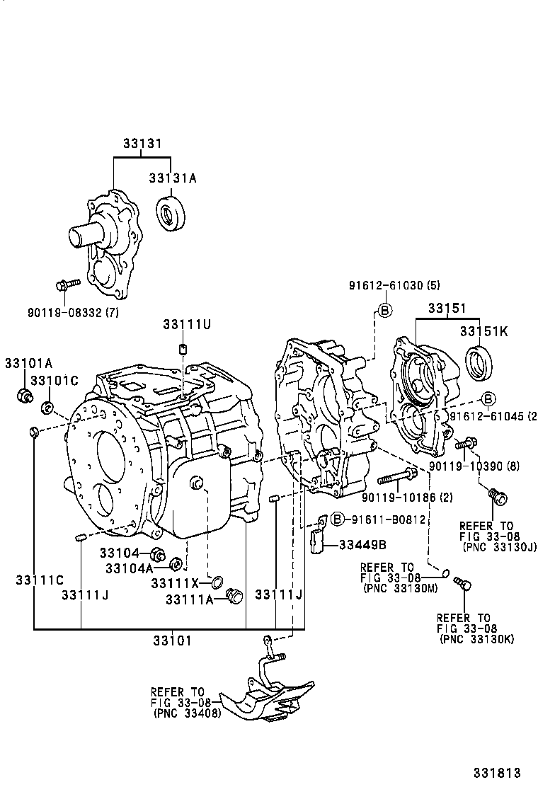31121-36110 COVER, CLUTCH HOUSING, NO.1 product image