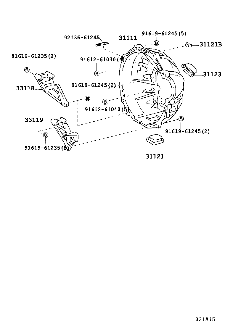 31121-36110 COVER, CLUTCH HOUSING, NO.1 product image