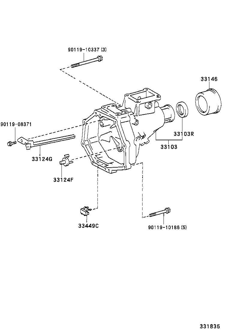 33013-26010 HOUSING SUB-ASSY, EXTENSION(MTM) product image