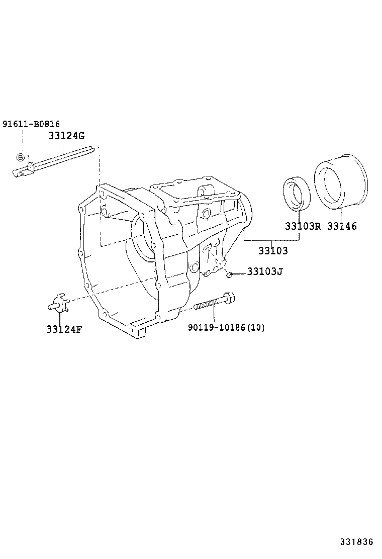 33013-26010 HOUSING SUB-ASSY, EXTENSION(MTM) product image