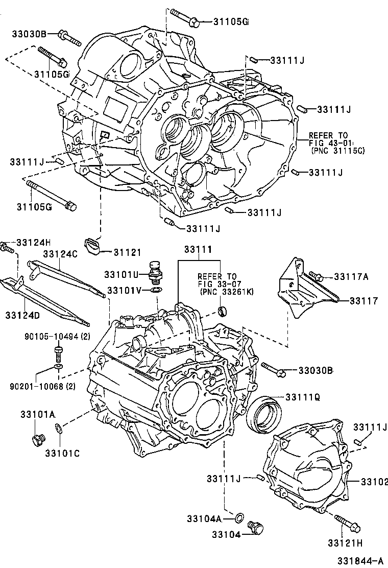33102-33011 COVER SUB-ASSY, MANUAL TRANSMISSION CASE product image