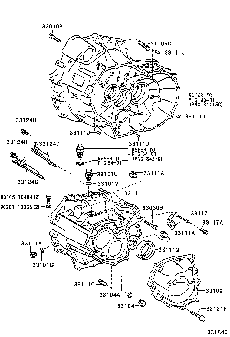 33102-33011 COVER SUB-ASSY, MANUAL TRANSMISSION CASE product image