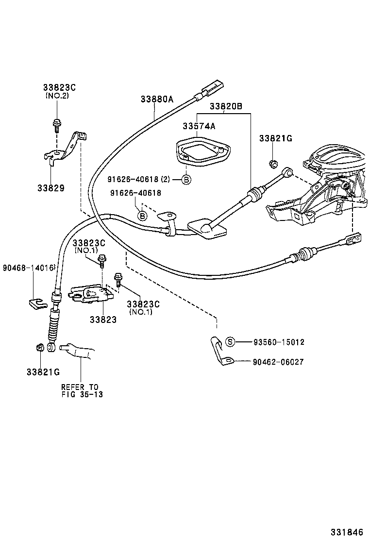 33530-0D010 LEVER ASSY, SHIFT (FOR FLOOR SHIFT) product image