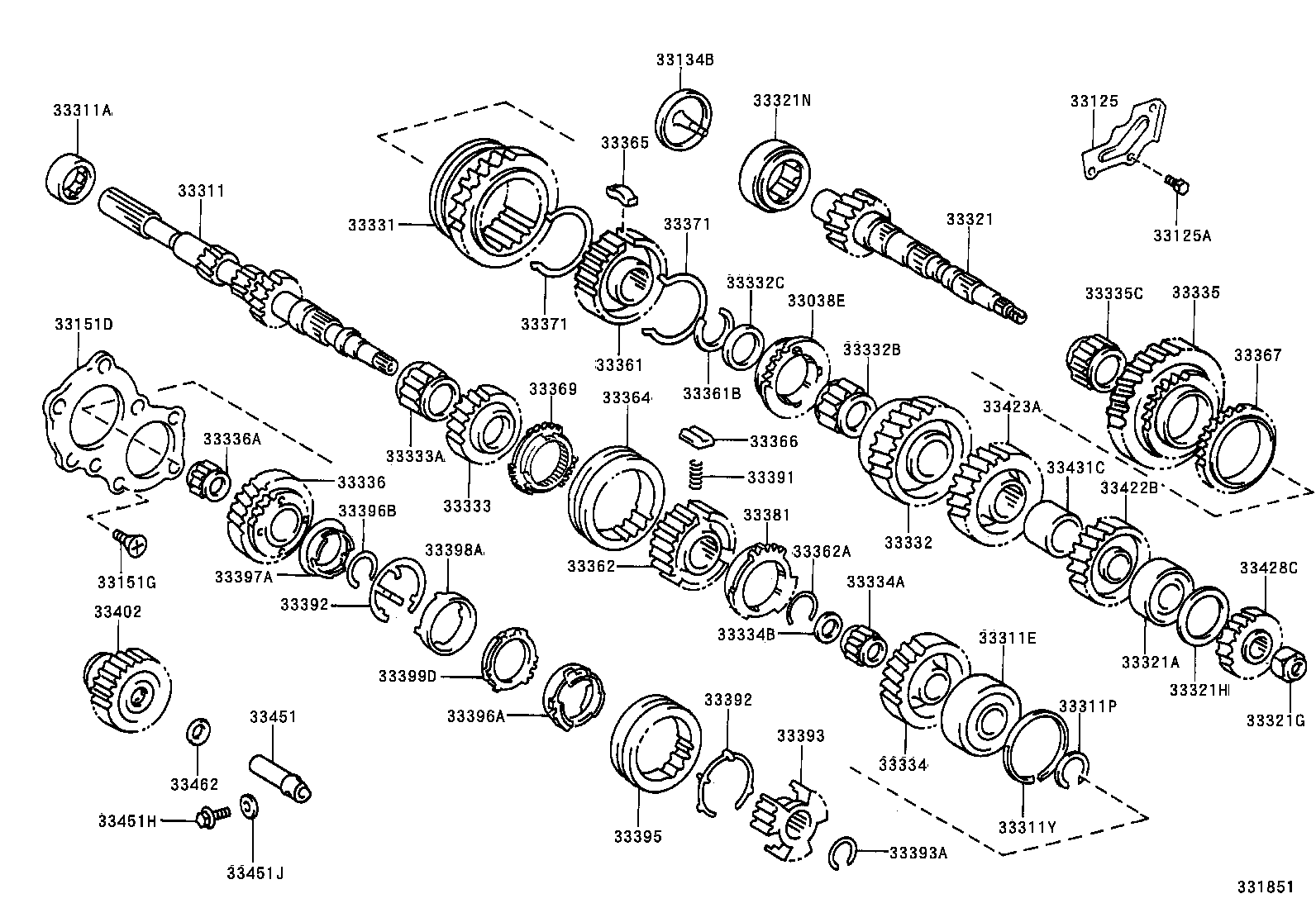 33034-17033 GEAR, 3RD product image