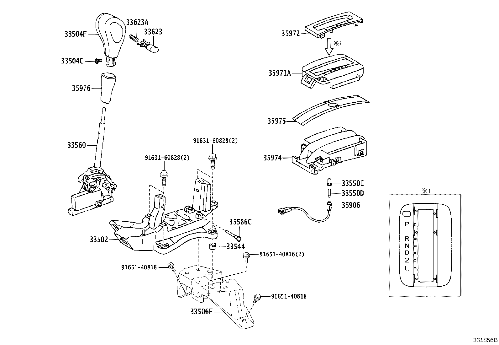 33820-06180 CABLE TRANSMISSION CONTROL SHIFT (FOR FLOOR SHIFT) product image