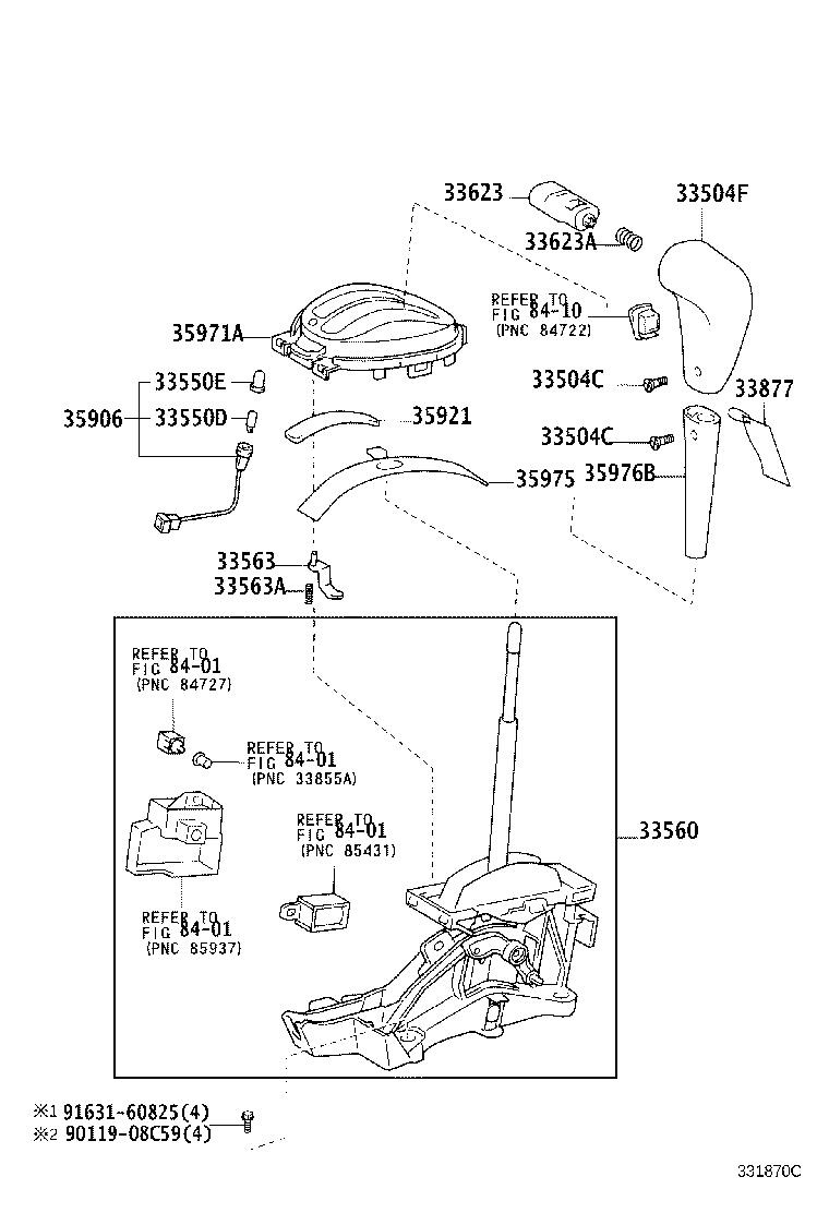 33820-52080 CABLE ASSY, TRANSMISSION CONTROL product image