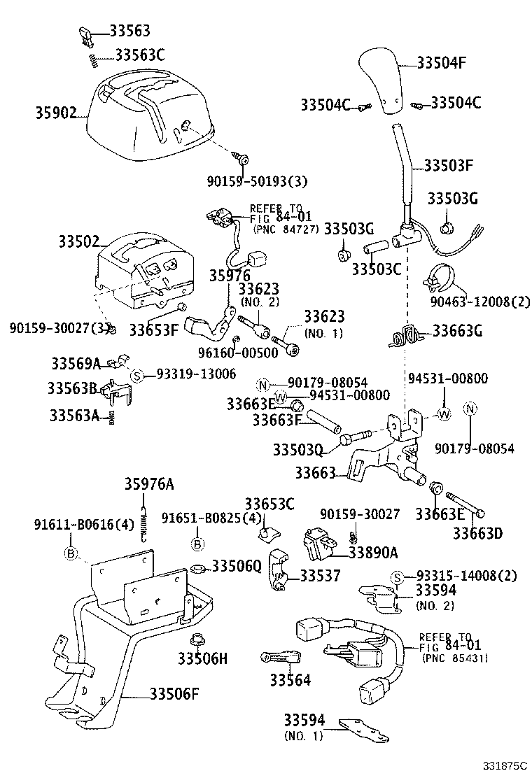 33820-37765 CABLE TRANSMISSION CONTROL SHIFT (FOR FLOOR SHIFT) product image