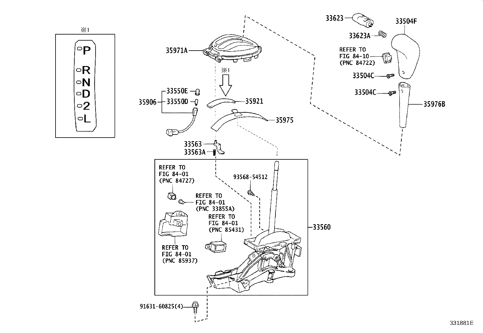 33880-52050 CABLE ASSY, PARKING LOCK (FOR FLOOR SHIFT) product image