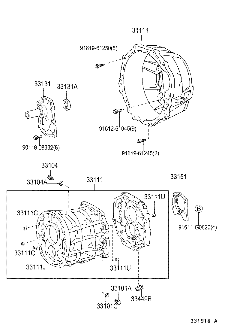 33121-35110 COVER, MANUAL TRANSMISSION CASE product image