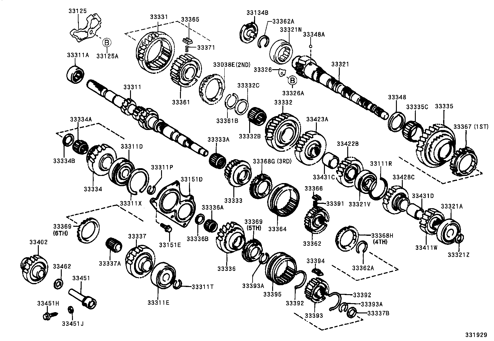 33332-12150 GEAR, 2ND product image