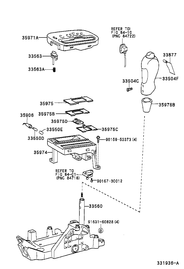 33504-20200 KNOB SUB-ASSY, SHIFT LEVER product image