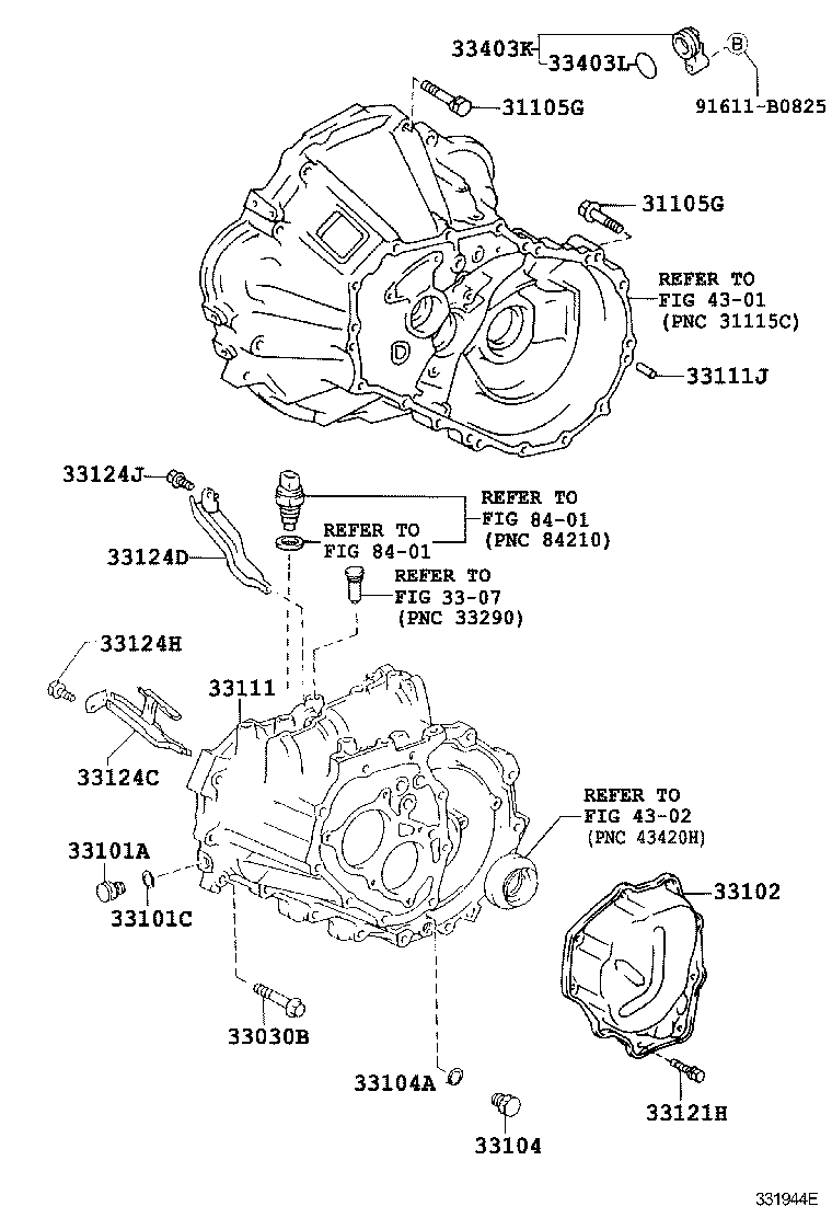 33111-12250 CASE, MANUAL TRANSMISSION product image