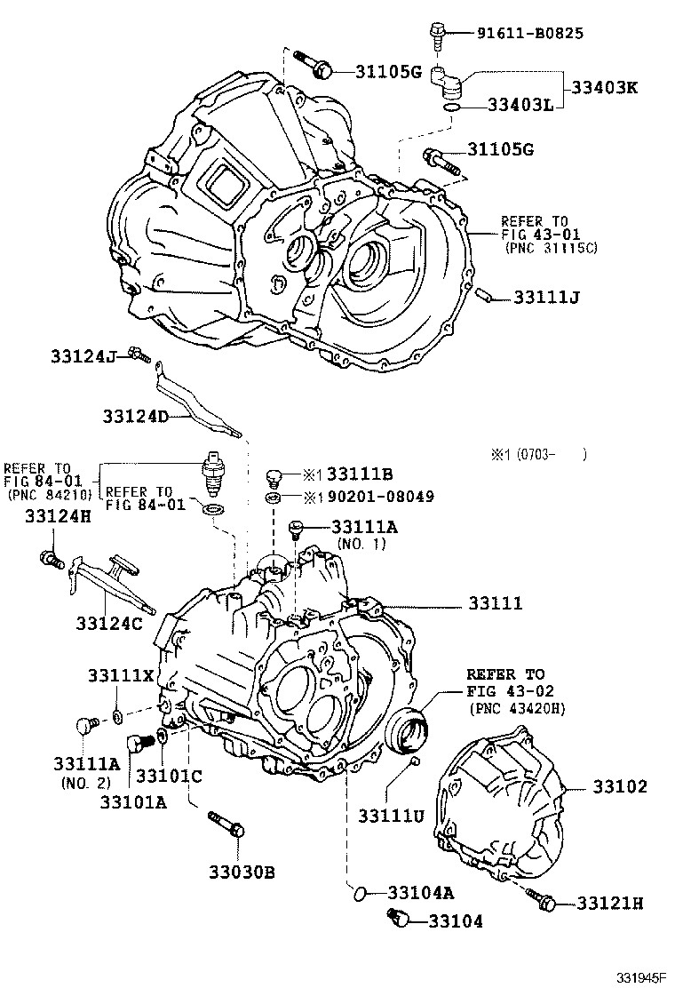 33111-12250 CASE, MANUAL TRANSMISSION product image