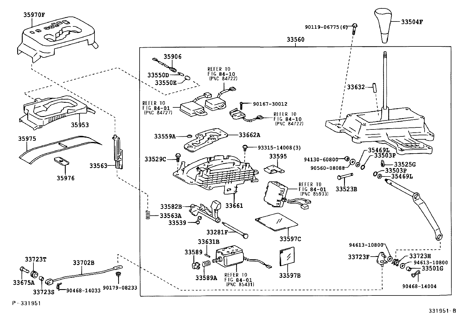 33530-60370 LEVER ASSY, SHIFT (FOR FLOOR SHIFT) product image