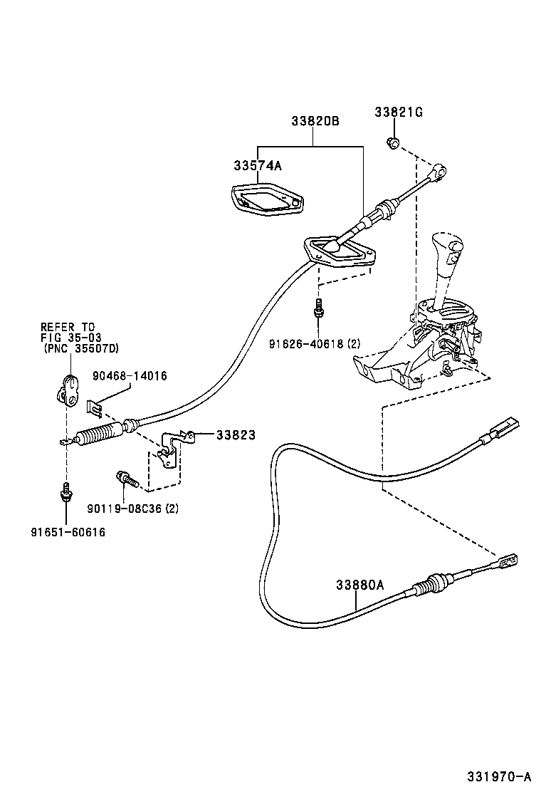 33524-0D020 BRACKET, CONTROL CABLE product image