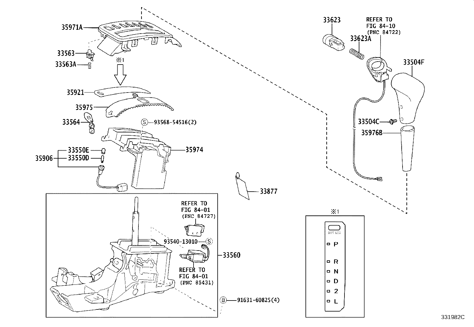 33530-02050 LEVER ASSY, SHIFT (FOR FLOOR SHIFT) product image