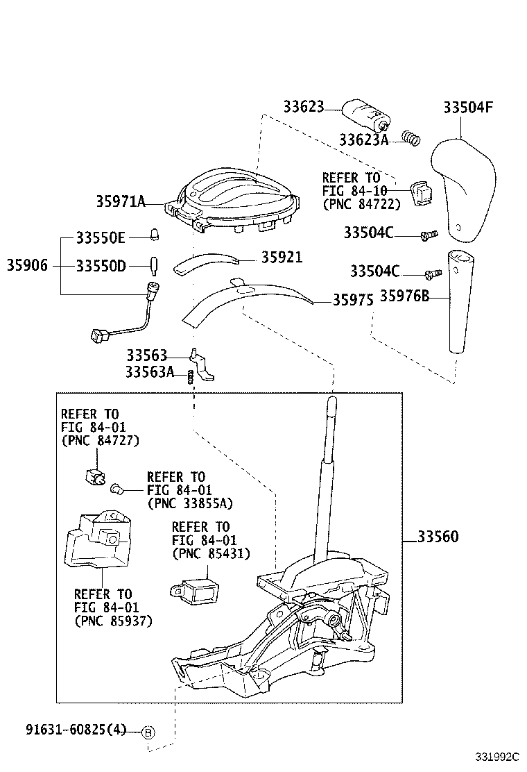 35976-52010-C0 COVER, SHIFT LEVER KNOB (FOR FLOOR SHIFT) product image