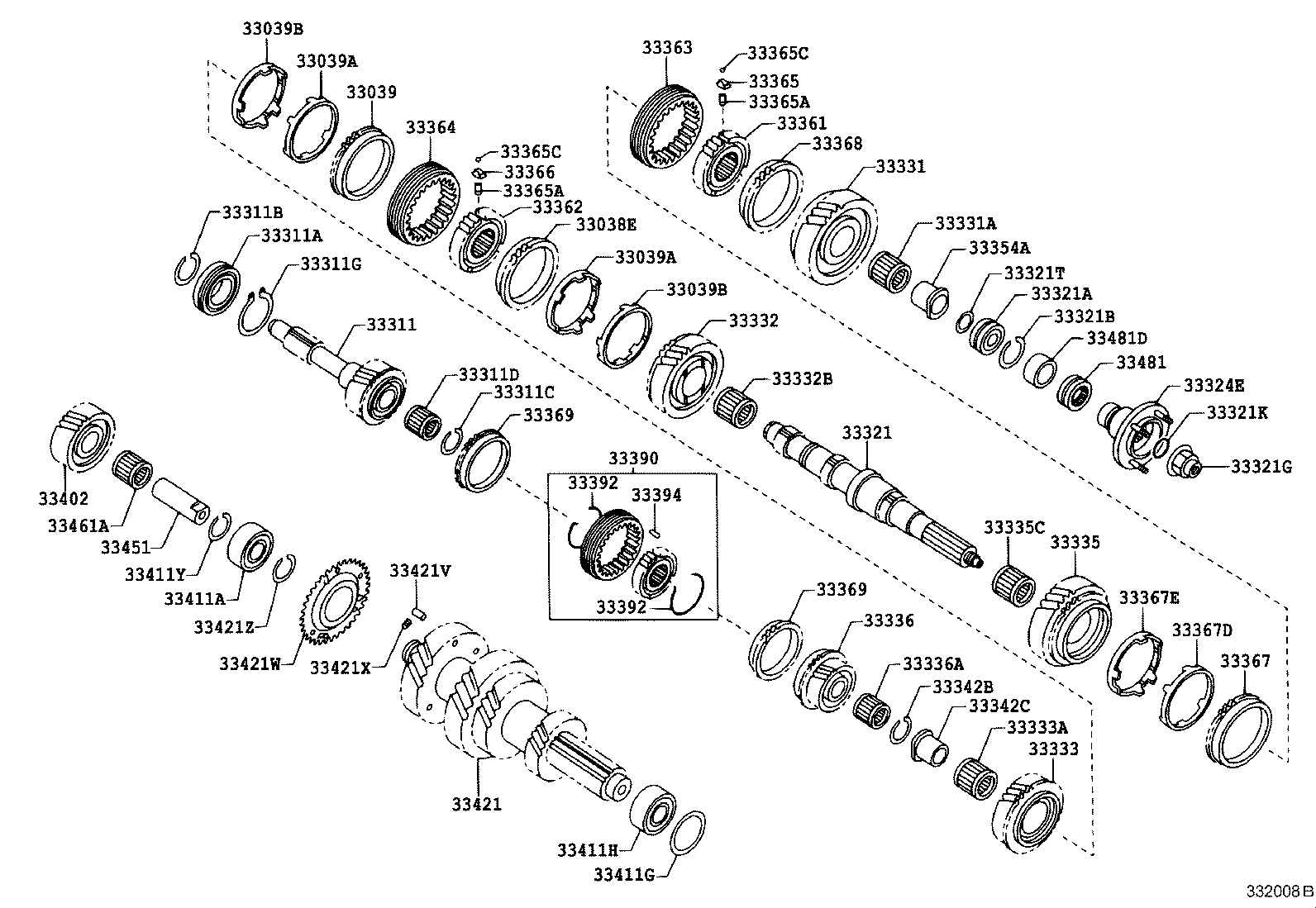 33331-37070 GEAR, REVERSE product image