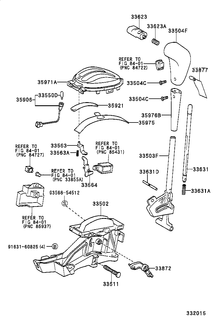 33530-0D010 LEVER ASSY, SHIFT (FOR FLOOR SHIFT) product image