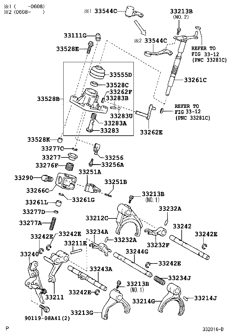 33211-0D030 FORK, REVERSE SHIFT product image