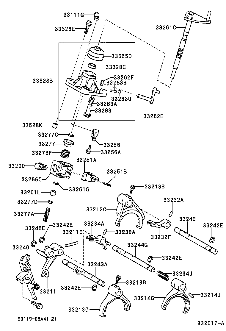 90119-10288 BOLT (FOR CONTROL SHAFT COVER) product image