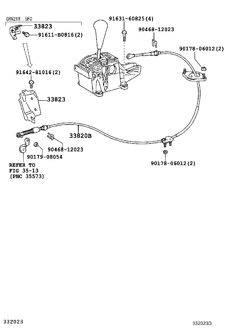 35907-35240 HOUSING SUB-ASSY, POSITION INDICATOR (FOR FLOOR SHIFT) product image
