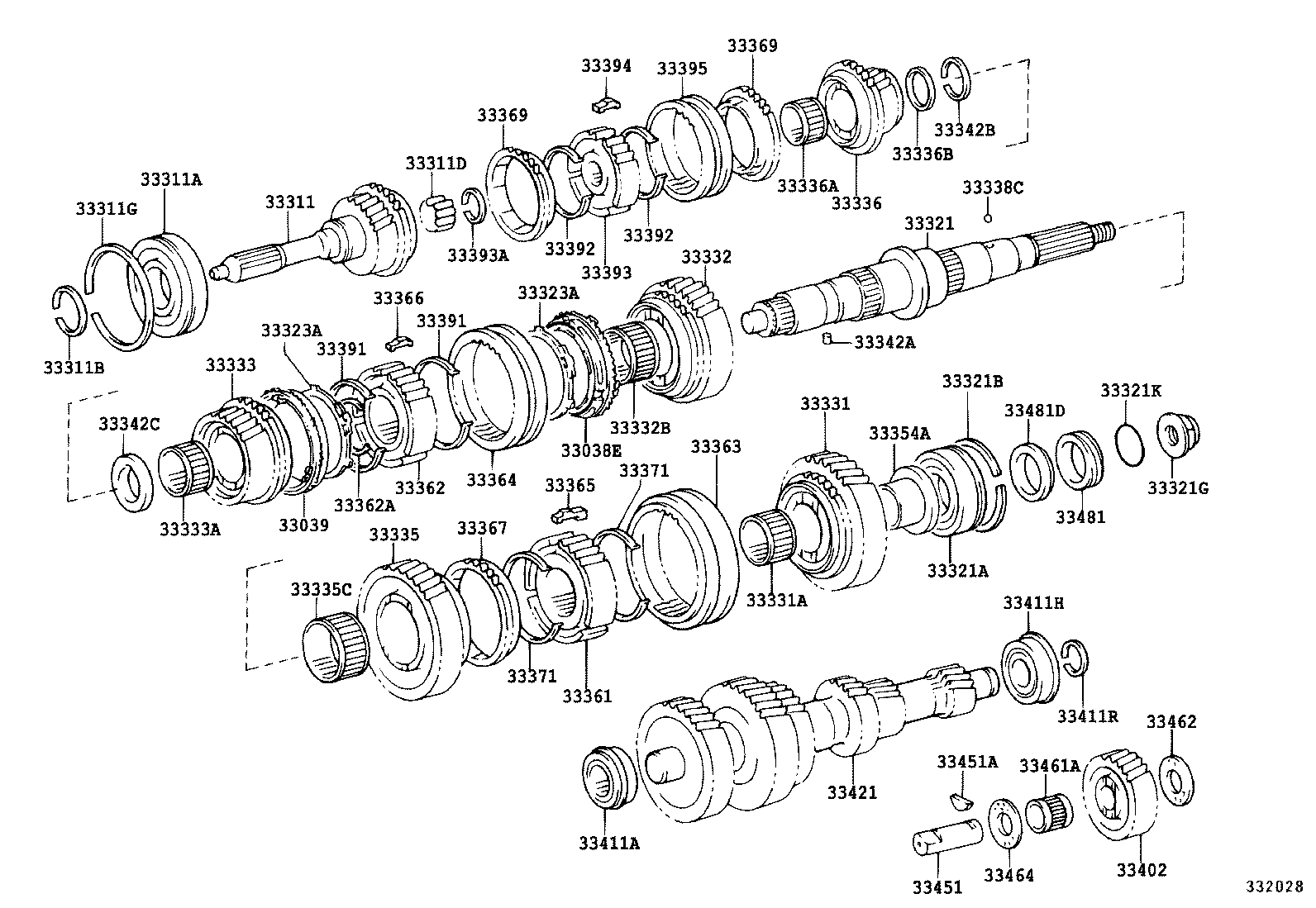 33034-36080 GEAR, 3RD product image