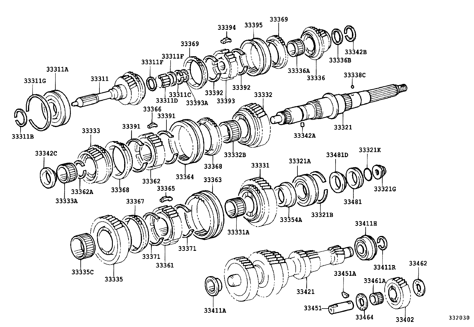 33034-36080 GEAR, 3RD product image