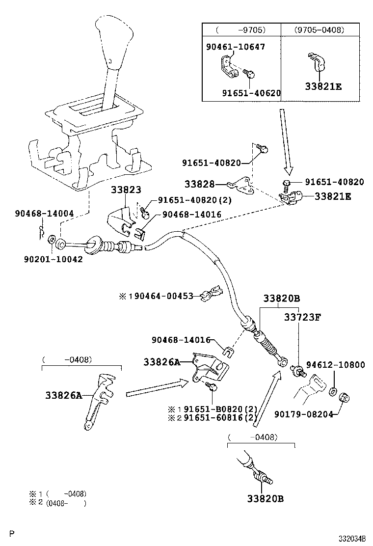 33804-36060 BRACKET, TRANSMISSION CONTROL CABLE, NO.1 product image