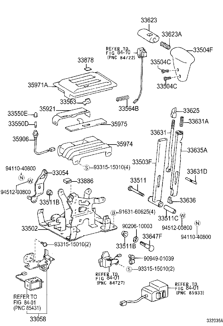 33804-36060 BRACKET, TRANSMISSION CONTROL CABLE, NO.1 product image