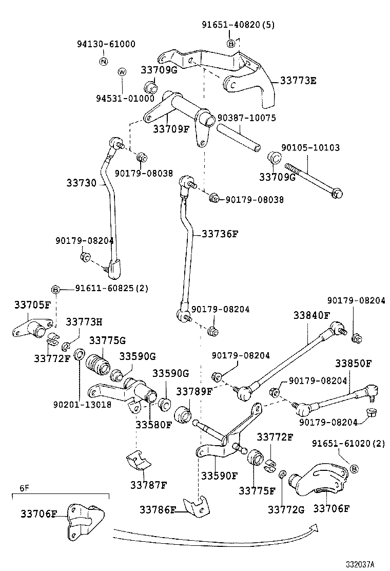 33804-36060 BRACKET, TRANSMISSION CONTROL CABLE, NO.1 product image