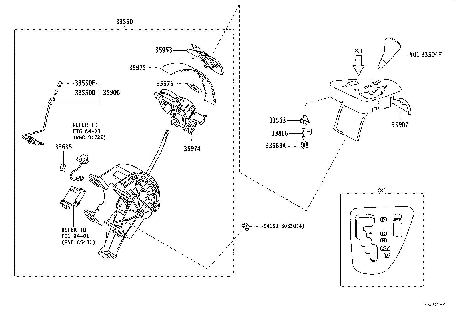 33823-20280 BRACKET, TRANSMISSION CONTROL CABLE, NO.1 product image
