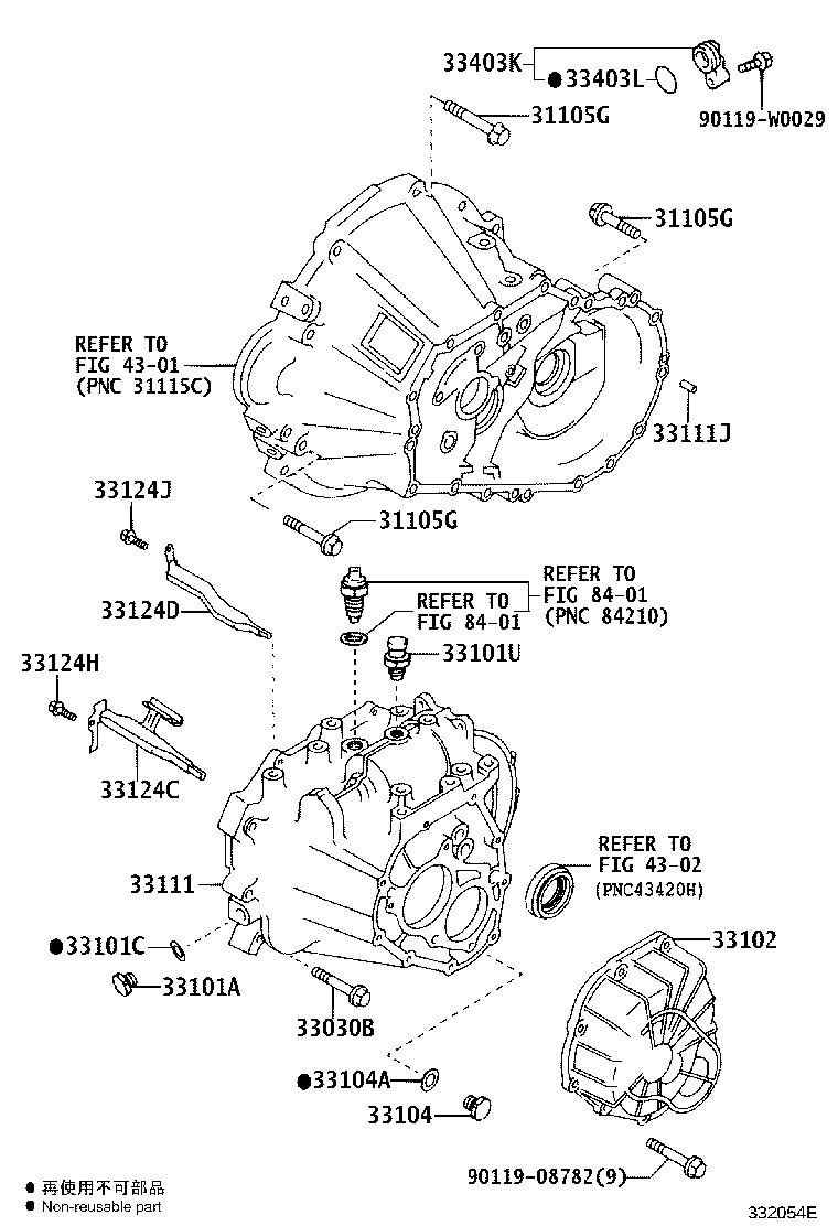 33101-42040 CASE, MANUAL TRANSMISSION product image