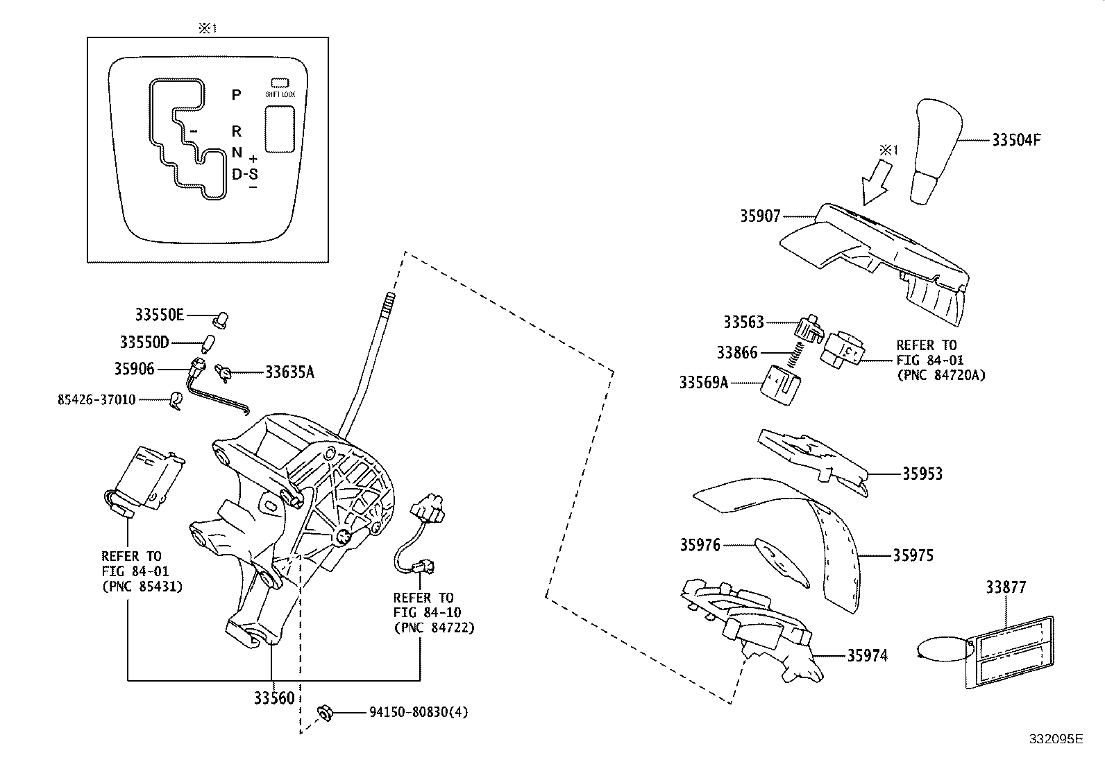 33563-48060 BUTTON, SHIFT LOCK RELEASE product image