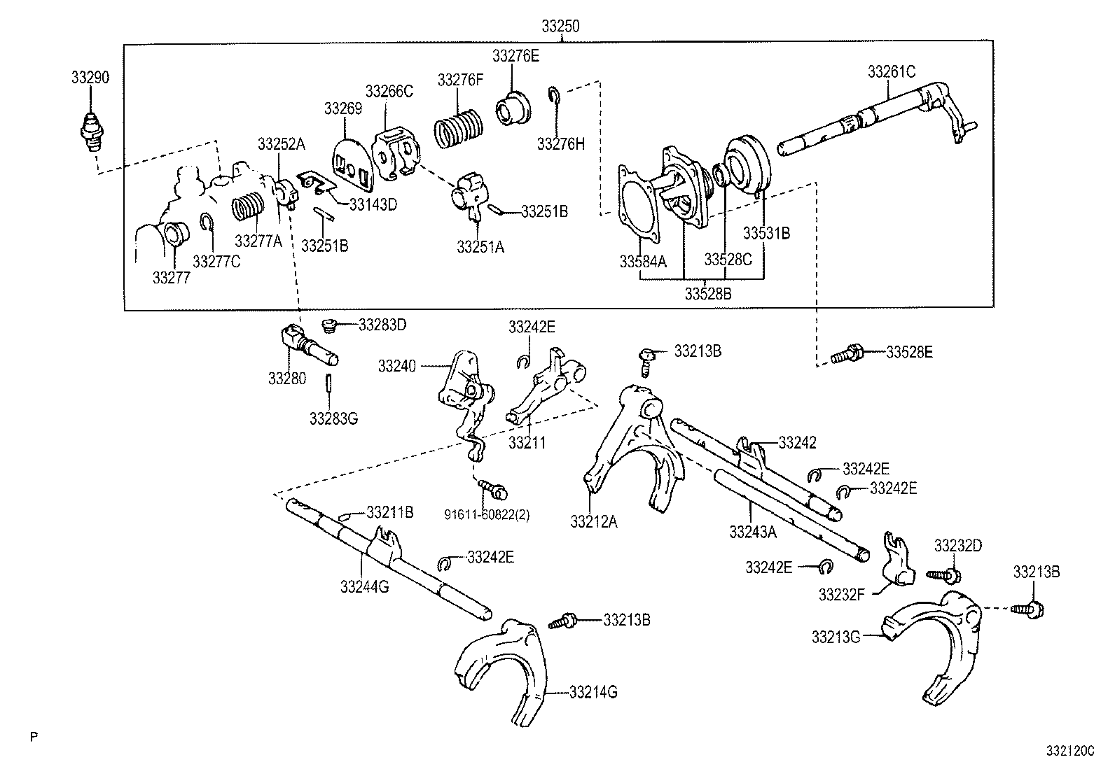 33212-05010 FORK, GEAR SHIFT, NO.1 product image