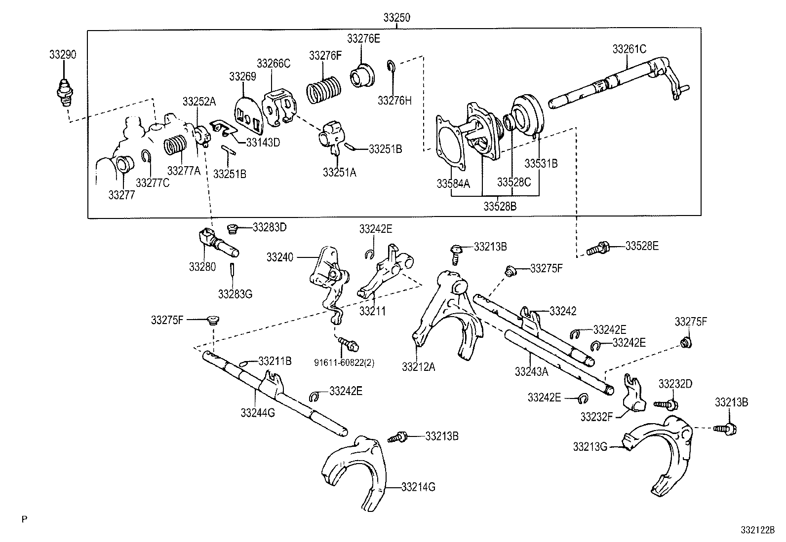 33212-05010 FORK, GEAR SHIFT, NO.1 product image