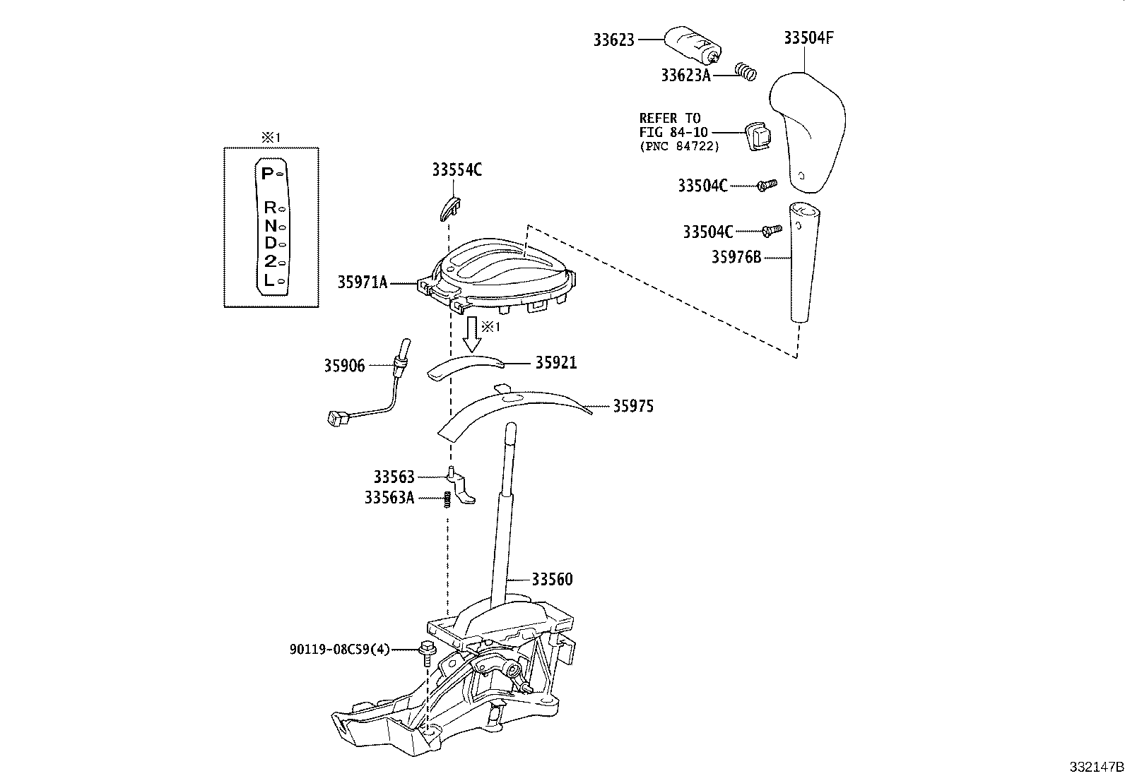 Toyota 33534-52010 CRANK, SELECTING BELL, NO.2