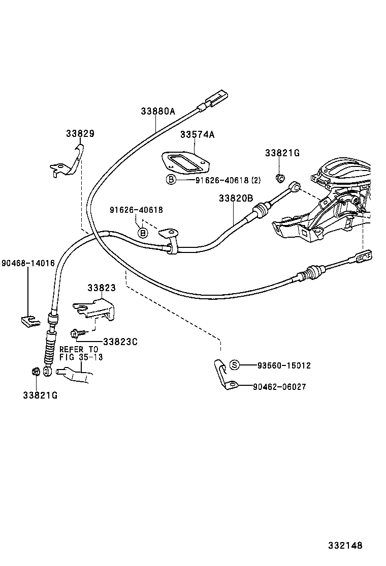 33554-52040 COVER, SHIFT LOCK RELEASE BUTTON product image