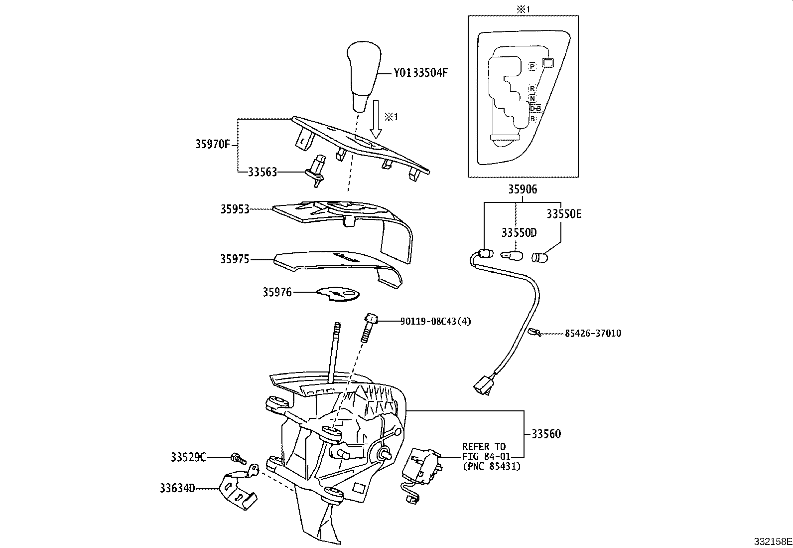 33820-58030 CABLE ASSY, TRANSMISSION CONTROL product image