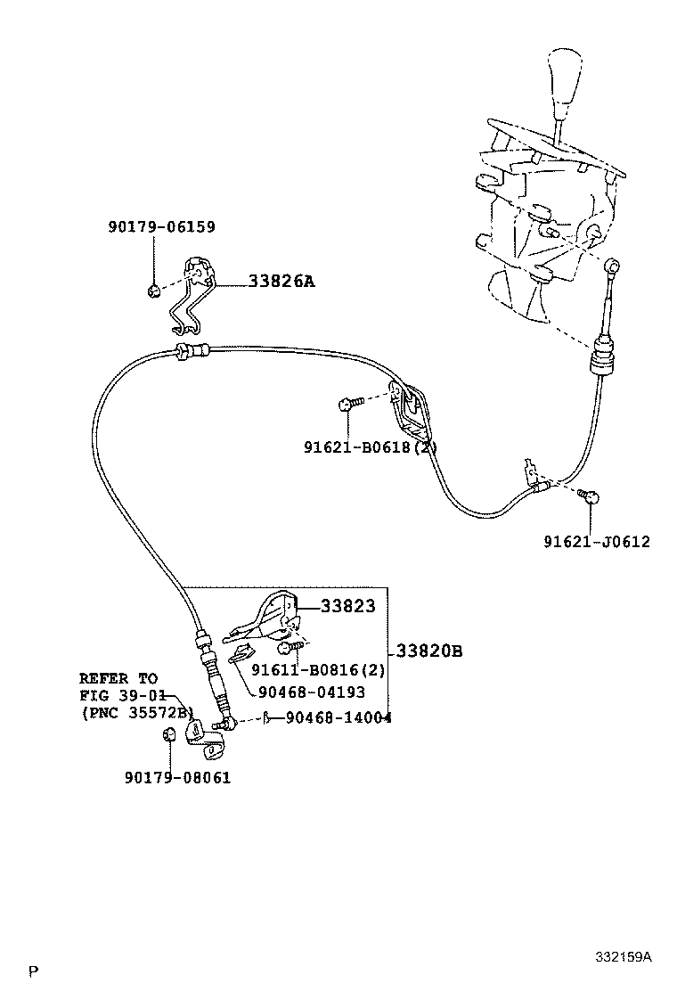 33820-58030 CABLE ASSY, TRANSMISSION CONTROL product image