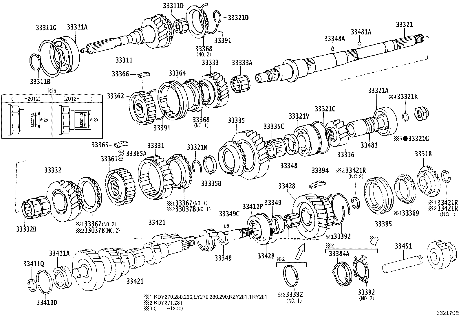 33481-25100 GEAR, SPEEDOMETER DRIVE (MTM) product image