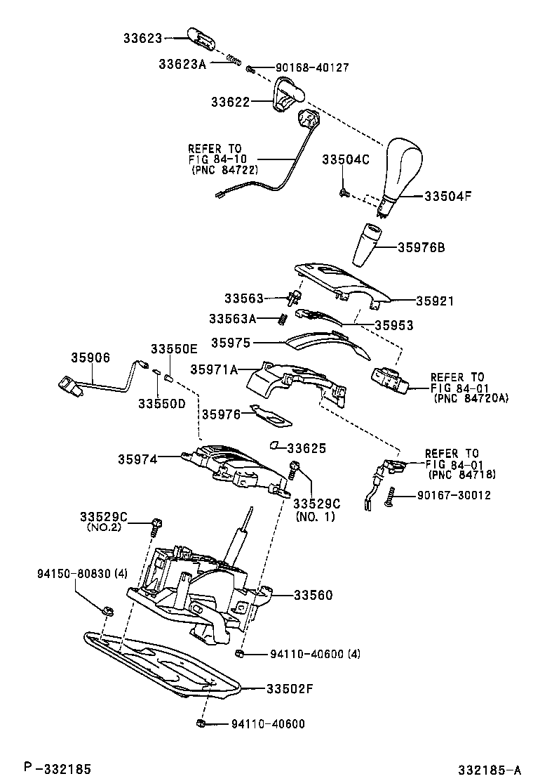 33560-48050 UNIT ASSY, SHIFT LOCK CONTROL product image