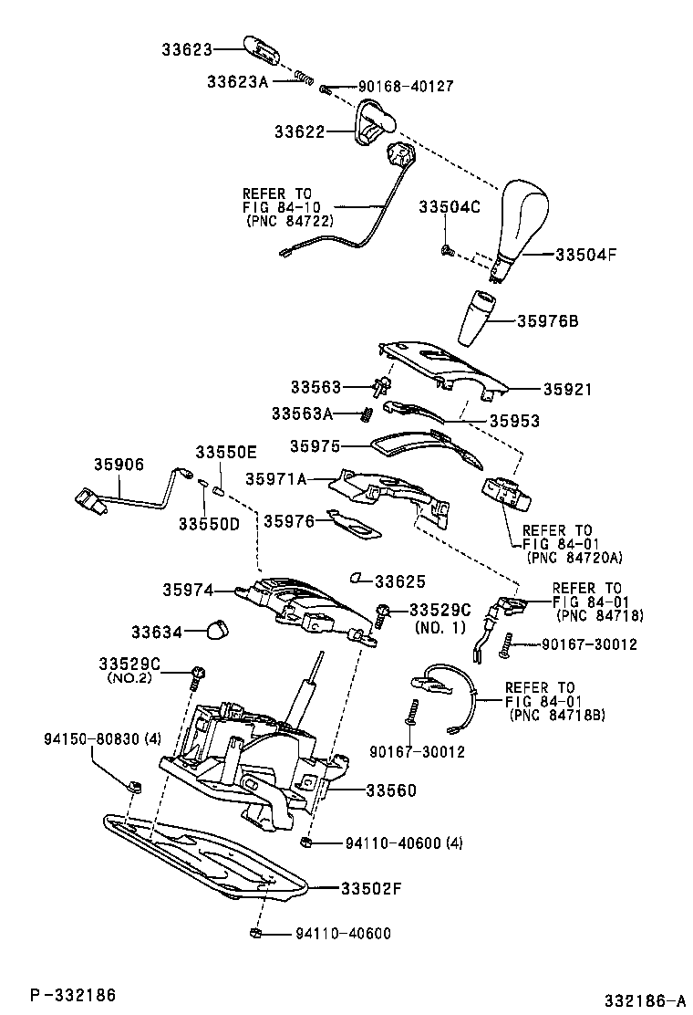 33560-48050 UNIT ASSY, SHIFT LOCK CONTROL product image